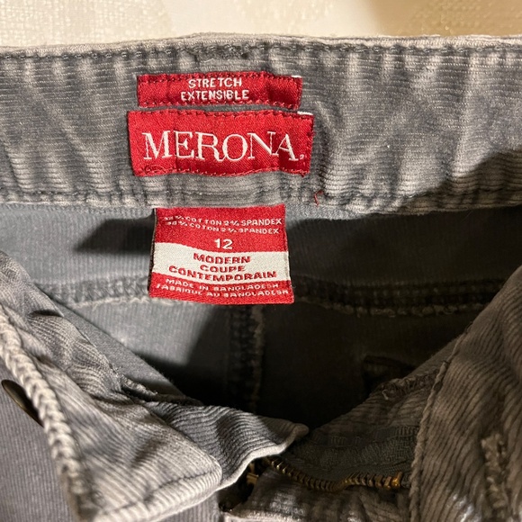 Lo-rise Merona Corduroy Skinny Jeans - Gray size 12 - Picture 6 of 9